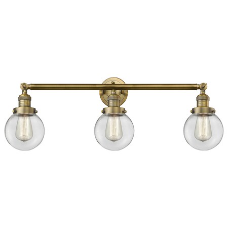 Innovations Lighting 3 Light Vintage Dimmable Led Adjustable Bathroom Fixture 205-BB-S-G202-6-LED